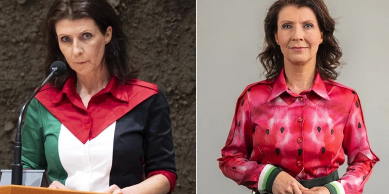 hollandali milletvekiline filistin bayragi olmaz dediler karpuz tisortuyle geri geldi vzusqlWG