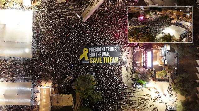 israilde gazze protestosu tel avivde yuzlerce kisi toplandi 2KbqT69e