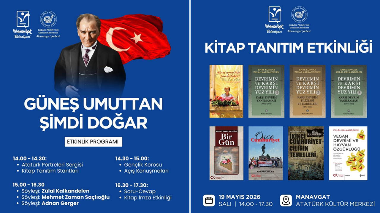 Manavgat’ta 19 Mayıs Aydınlanma Şenliği: Efsanevi Yazarlar ve Cumhuriyet Tutkunları Bir Araya Geliyor